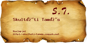 Skultéti Tamás névjegykártya